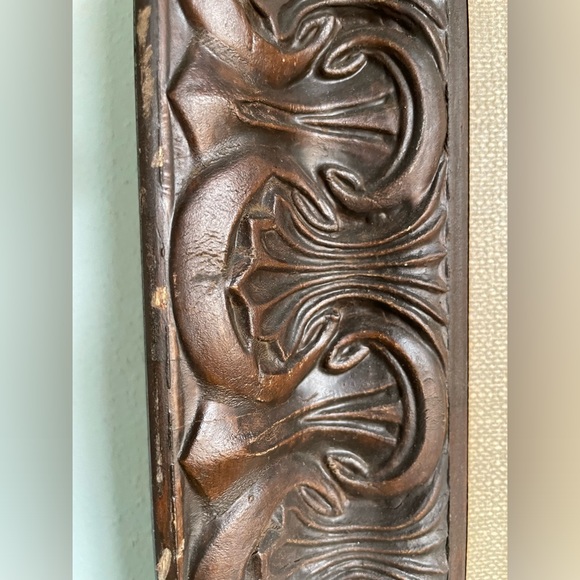 Vintage MCM Art Print "Antique Florals" Still Life in Elaborate Vintage Frame - Picture 2 of 9